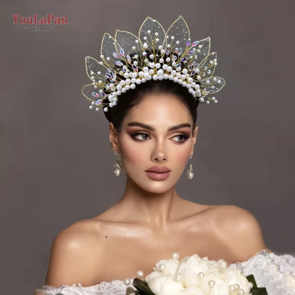 Tiaras - corona, accesorio  para el pelo perlas